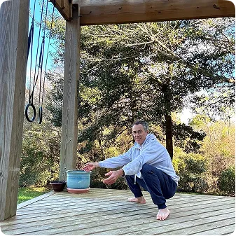 Former student — primal squat on deck