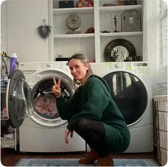 Former student — primal squat by washing machine